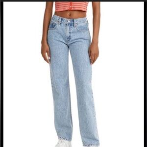 Levi's Women's low pro straight jeans indigo blue